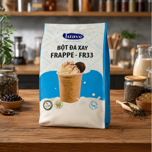 Bột Đá Xay Frappe FR33 Lúave 1kg dùng pha cà phê và sinh tố đá xay