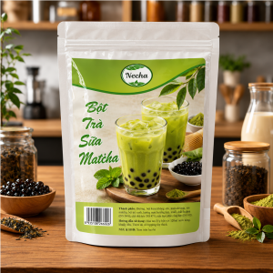 Bột Trà Sữa Matcha Neicha 1kg chính hãng béo thơm màu xanh tự nhiên tại Kho Sỉ Pha Chế Hà Nội