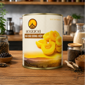 Đào ngâm boddob yot doi 820g chính hãng giòn sần sật tại Kho Sỉ Pha Chế Hà Nội