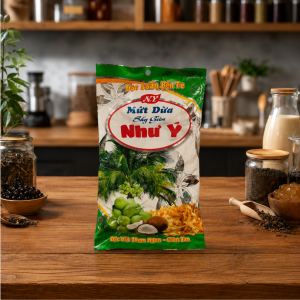 Mứt dừa sấy giòn như ý 250g chính hãng béo bùi giòn rụm tại Kho Sỉ Pha Chế Hà Nội