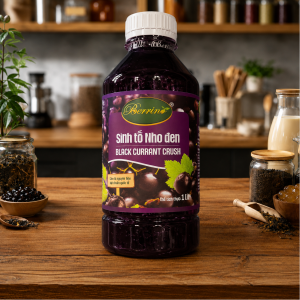 Sinh Tố Nho Đen Berrino 1L dùng pha trà nho và soda