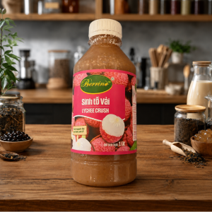 Sinh Tố Vải Berrino 1L dùng pha trà vải và soda