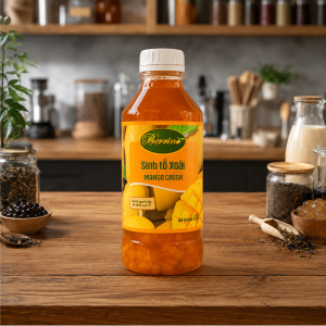 Sinh Tố Xoài Berrino 1L dùng pha trà xoài và soda