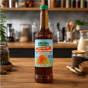 Siro mật ong hoa nhãn đậm đặc Golden Farm 700ml dùng pha trà chanh
