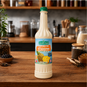 Siro Thơm Đậm Đặc Golden Farm 700ml dùng pha trà trái cây và soda