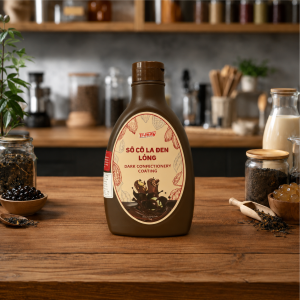 Sốt socola đen lỏng Trendy 1kg chính hãng đậm vị đắng thơm tại Kho Sỉ Pha Chế Hà Nội